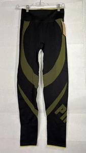 PINK Active Seamless High Waist Women’s Tight Legging Black/Yellow, Size M/M NWT - Picture 1 of 8