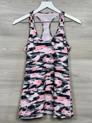 Lululemon Cool Racerback Usado Excelente Talla 10 Wamo Camuflaje Apenas Rosa Foto 1 de 3