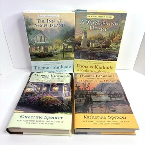 Lot of 4 Angel Island Series by Thomas Kinkade and Katherine Spencer Hardcover - Picture 1 of 9