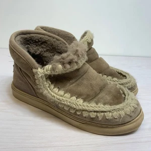 Botas para mujer Mou Eskimo marrón forradas de piel talla 10 - Imagen 1 de 12
