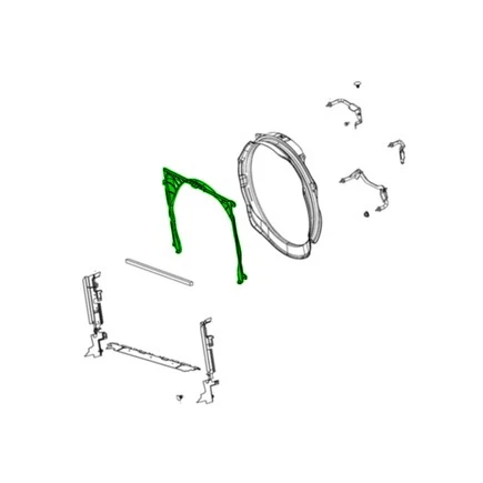 Cubierta del ventilador de refrigeración del motor Mopar 68322505AB para Ram 3500 2019 2023 Foto 1 de 4