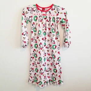 Snoopy & Woodstock Girls Christmas Holiday Night Gown. Size Medium 100% Poly - Picture 1 of 4