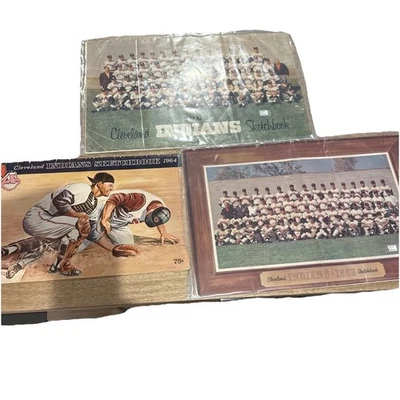 Cleveland Indians  Sketchbook Lot Of (3)1962,1963 & 1964 Baseball - Image 1 of 4