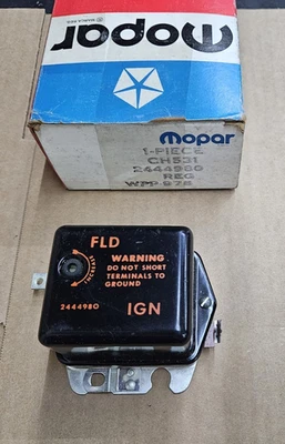 MOPAR NOS 2444980 1961 - 1969 Adjustable Voltage Regulator - Image 1 of 4