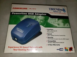 Trendnet Powerline TPL-101U USB Adapter High-Speed Network Solution - Picture 1 of 3