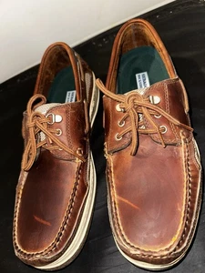 Zapatos de Barco Sebago Docksides Hombre Cuero Marrón Talla 12 M - Imagen 1 de 17
