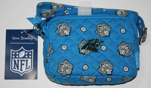 Vera Bradley Carolina Panthers NFL RFID Small Stadium Crossbody Bag NWT - Picture 1 of 4