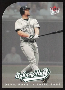 2005 Ultra Platinum Medallion #/50 Aubrey Huff #101 Tampa Bay Devil Rays - Picture 1 of 2