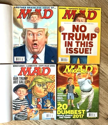 MAD Magazine | Lot of 4 | Trump | #540, 544, 547, 549 (2016,17,18) | VG | Used - Image 1 of 4