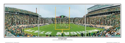 Michigan State Spartans Spartan Stadium 19 Yard Unframed Panoramic Poster 5019 Cover
