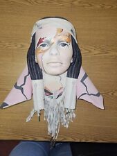 Dyan Nelson Nobodys Fool Native American Mask Art Wall Hanging Signed # 9/89