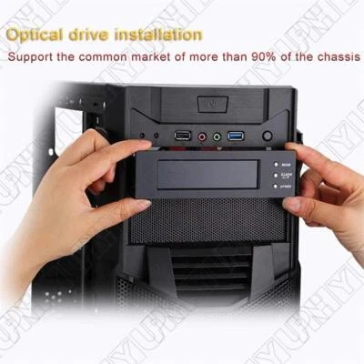 5.25''12V PC Computer Fan Controller 3 Fan Temperature Front Panel For PC - Image 1 of 4