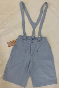 TCR Jeans Blue Cotton Overall Shorts Size 10 NWT Great For Church School - Picture 1 of 11