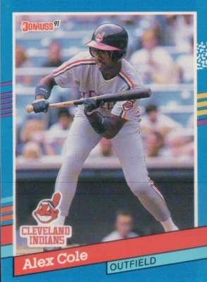 1991 Donruss 383 Alex Cole - Image 1 of 2