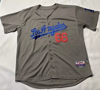 MENS YASIEL PUIG #66 LOS ANGELES DODGERS MLB BASEBALL SHIRT JERSEY SIZE 56 XXXL - Image 1 of 4
