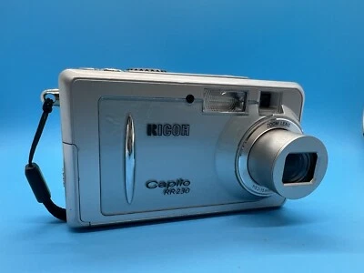 Ricoh Caplio RR230 Digital Camera Digicam Silver 2 MP retro 2000s digicam y2k - Image 1 of 4
