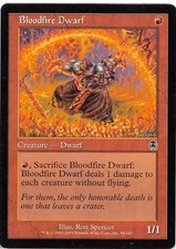 Bloodfire Dwarf *Common* Magic MtG x1 Apocalypse MP