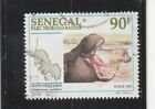 L6131 SENEGAL timbre Y&T N° 1231 de 1997 " Hippopotame parc Niokolo  " Oblitéré