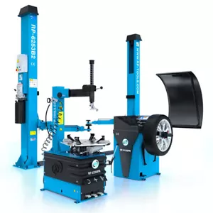 SET PKW Hebebühne Reifen Montiermaschine und Auswuchtmaschine RP-Tools - Bild 1 von 10