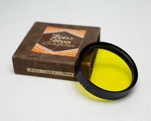 EX! Zeiss Ikon Hell 2 filtro giallo medio A42 slip on 42 mm con scatola K2 - Foto 1 di 6