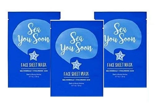 Bath and Body Works Sea You Soon Face Sheet Mask Sea Minerals  Hyaluronic Acid 3 - Image 1 of 1