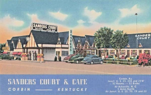 Postal REIMPRESIÓN Publicidad Col. Sanders-KY Corbin-Sanders Court & Café (D3) - Imagen 1 de 4