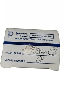 PETER PAUL ELECTRONICS 23PK9DGM SOLENOID VALVE 24V 60HZ 9.5W NEW FREE SHIP - Picture 1 of 9