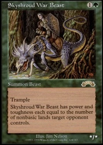Skyshroud War Beast ~ Moderately Played Exodus MTG Magic UltimateMTG Green Card - Image 1 of 1