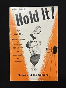 HOLD IT! #1 32 Art pix figure studies MARNO burlesque pin-up - Imagen 1 de 2