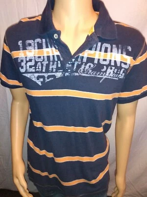 arizona jean company polo estilo manga corta negro y naranja xl camisa Foto 1 de 3