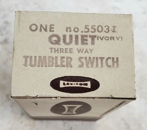 5503-I LEVITON INTERRUTTORE A TUMBLER SILENZIOSO A TRE VIE (10) - Foto 1 di 6