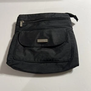 Baggallini Black Crossbody 5 Pocket Travel Bag W/built In Wallet/Organizer - Picture 1 of 8