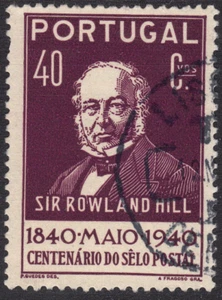 1940 Portugal SC# 598 - Sir Roland Hill - Used - Picture 1 of 2