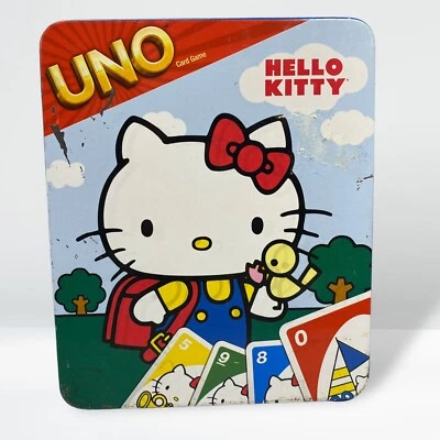 Rare UNO Hello Kitty 2012 Sanrio Mattel Tin Misprint Error Packaging (OBO) - Image 1 of 4