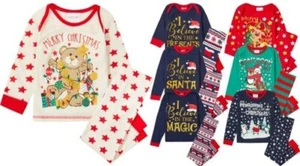 Kids Christmas Pyjamas Babies Boys Girls Xmas Nightwear Pyjama PJs 0-13 Years - Picture 1 of 29