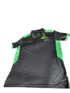 Lansdowne Rugby Poloshirt Herren XL schwarz grün Irland Drylans Performance - Bild 1 von 6