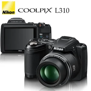 Nikon COOLPIX L310 14.0MP 21x Optical Zoom Digital Camera - Black 100% Working - Picture 1 of 8