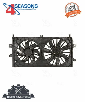 Conjunto de ventilador condensador y radiador doble Four Seasons P/N:76022 Foto 1 de 4