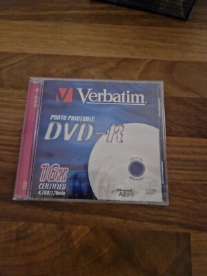 VERBATIM DVD RW 4.7 GB 16×SPEED 120 MINUTES DVD Neuf