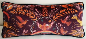 Emma J Shipley ZAMBEZI WINE VELVET Cushion *Polyester pad* 71cm x 32cm approx - Picture 1 of 10