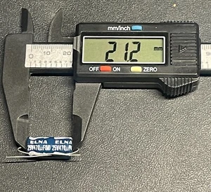 Qty 5 Elna 470uf 25v Axial Electrolytic Capacitor NOS - Picture 1 of 4