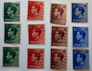 GREAT BRITAIN 1936 Very Fine Used Stamps Set Scott # 230-3 King Edward VIII - Picture 1 of 1