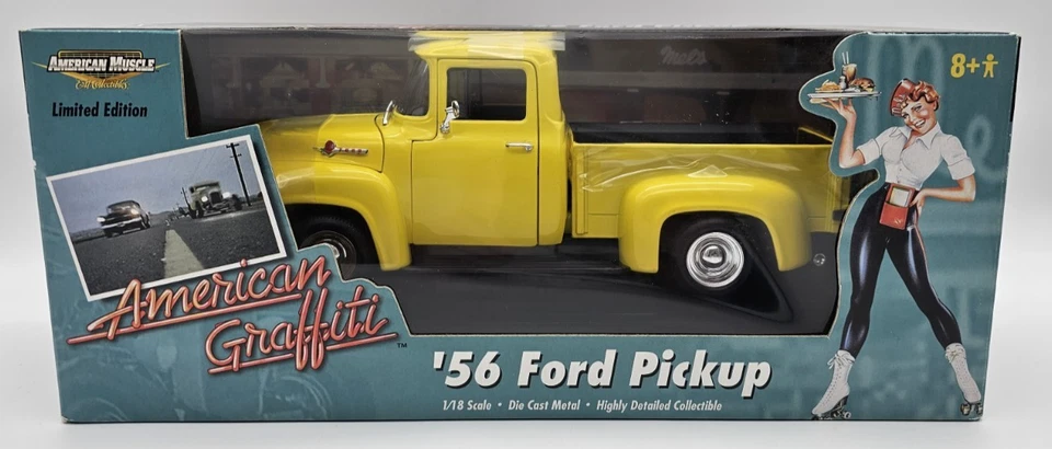 ERTL American Muscle American Graffiti '56 Ford Pickup 1:18 Limited Edition - Image 1 of 4