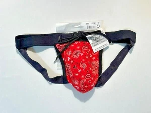 Andrew Christian Größe Small rotes Bandana Polyamid Slip - rot/schwarz/weiß - Bild 1 von 15