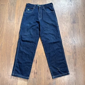Jeans vintage PJ Mark uomo 34 blu scuro pantaloni denim relax larghi falegname grunge - Foto 1 di 15