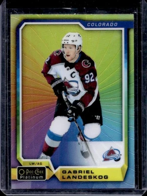 2018-19 O-Pee-Chee Platinum Gabriel Landeskog Rainbow Color Wheel #14 Avalanche - Image 1 of 2