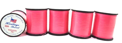 So Fro Fabrics Heritage Hot Pink Sewing Thread 100% Polyester 5X150 Yards - Image 1 of 2