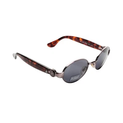 Óculos de sol oval marrom Havana anos 90 Gianfranco Ferre - Imagem 1 de 4