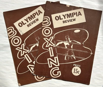 (2) 1945 Vintage Olympia Detroit Red Wing Hockey Programs - Stories - Image 1 of 4