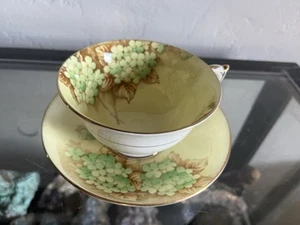 Paragon Vintage Double Warrant Yellow Hydrangea Flower Teacup and Saucer, EUC - Picture 1 of 6